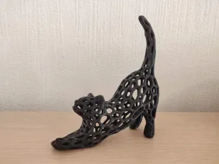 Voronoi Gerinen Kedi — Sert Plastik